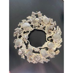 Vintage U.K. Registered Sea Shell Marine Life Trivet...